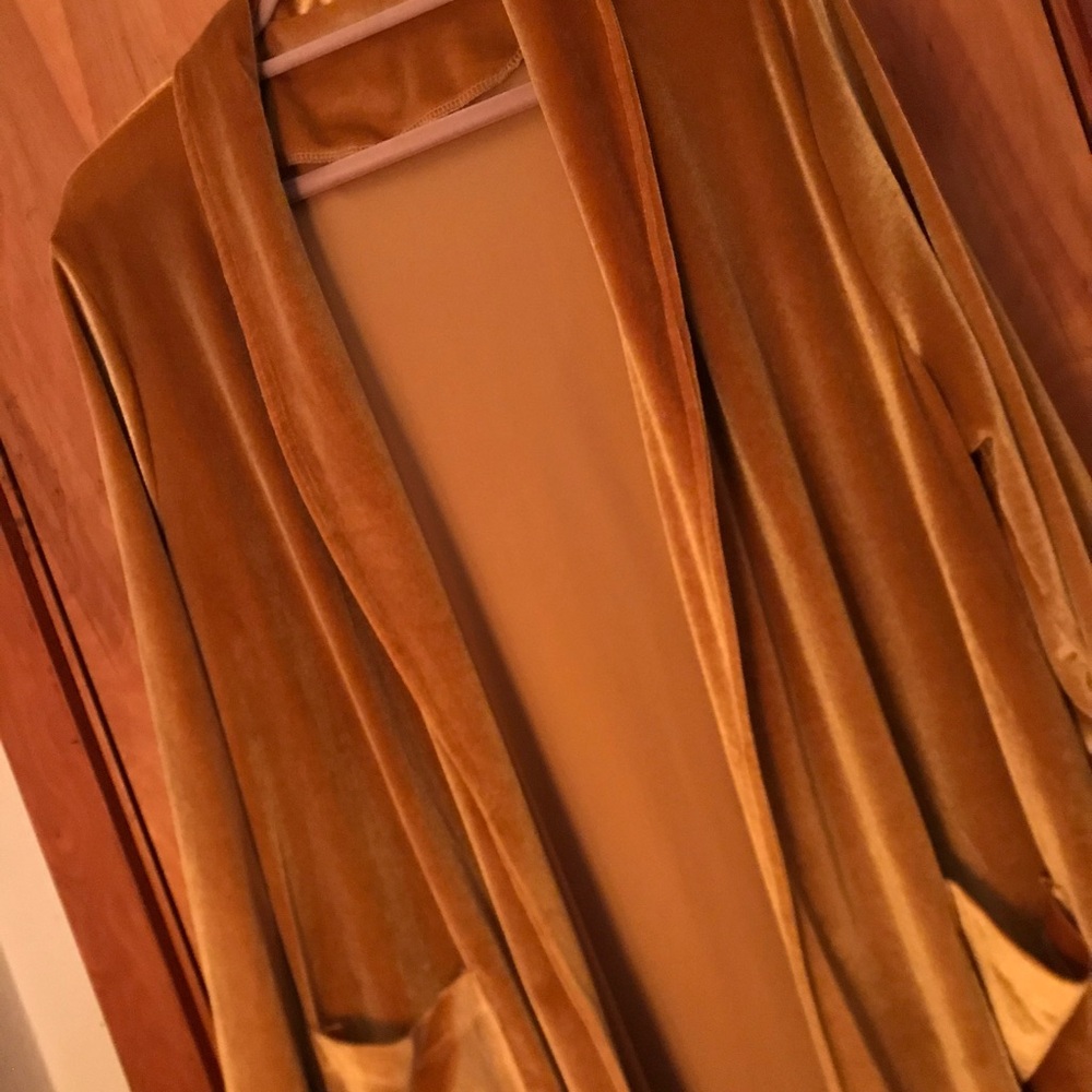 Velour Midi Casual Coat NWT